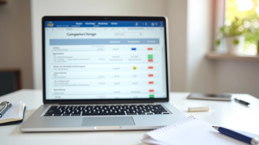 Tableau comparatif des applications bancaires avec logos, frais et principales caractéristiques affichées sur un écran